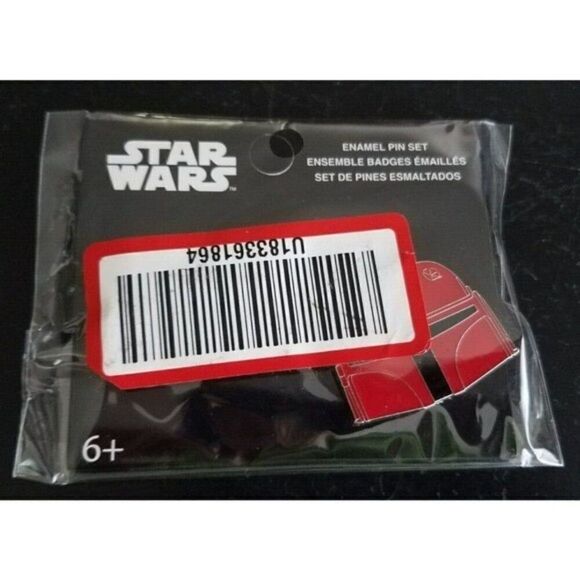 Star Wars Boba & Logo 2 Pc Set POP! Enamel Metal Pins - Picture 5 of 5